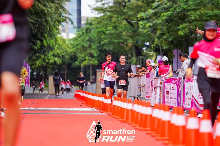 Race photo from Smartfren Run 2024