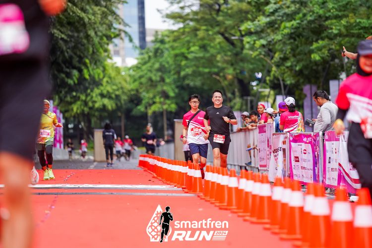 Race photo from Smartfren Run 2024
