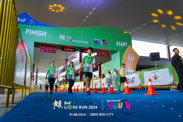 Race photo from BAF LIONS RUN 2024
