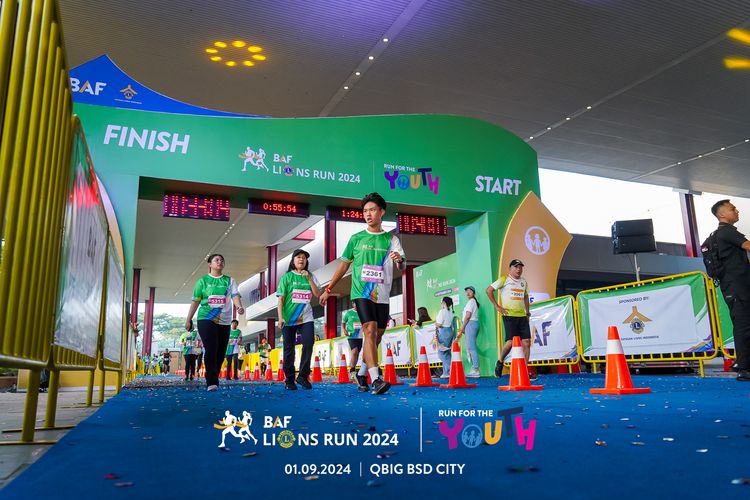 Race photo from BAF LIONS RUN 2024