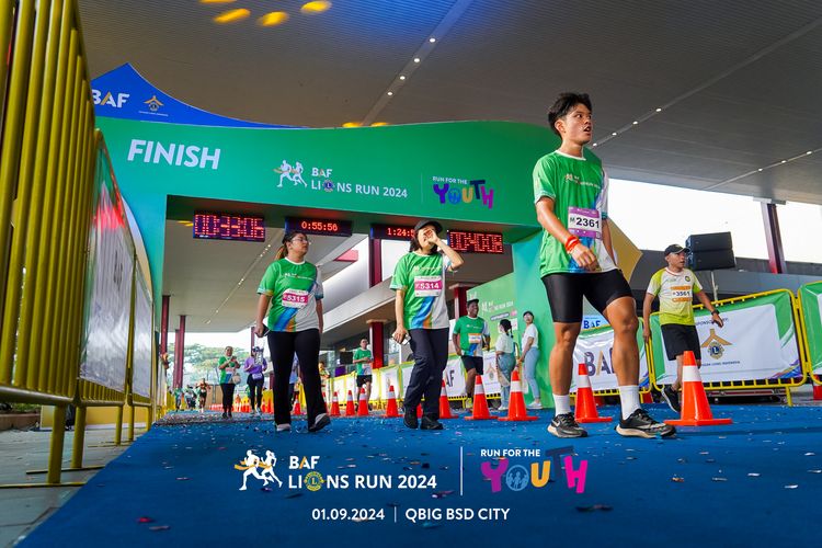 Race photo from BAF LIONS RUN 2024