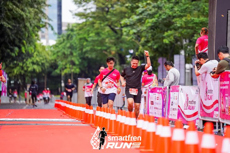 Race photo from Smartfren Run 2024