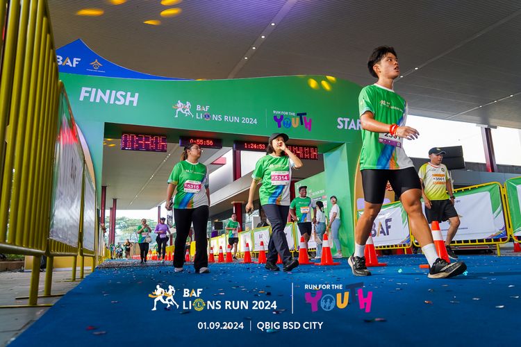 Race photo from BAF LIONS RUN 2024