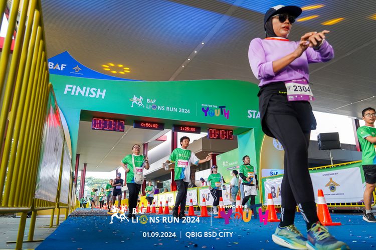 Race photo from BAF LIONS RUN 2024