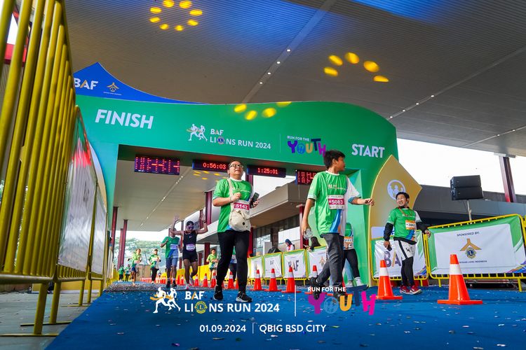 Race photo from BAF LIONS RUN 2024
