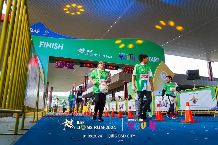 Race photo from BAF LIONS RUN 2024