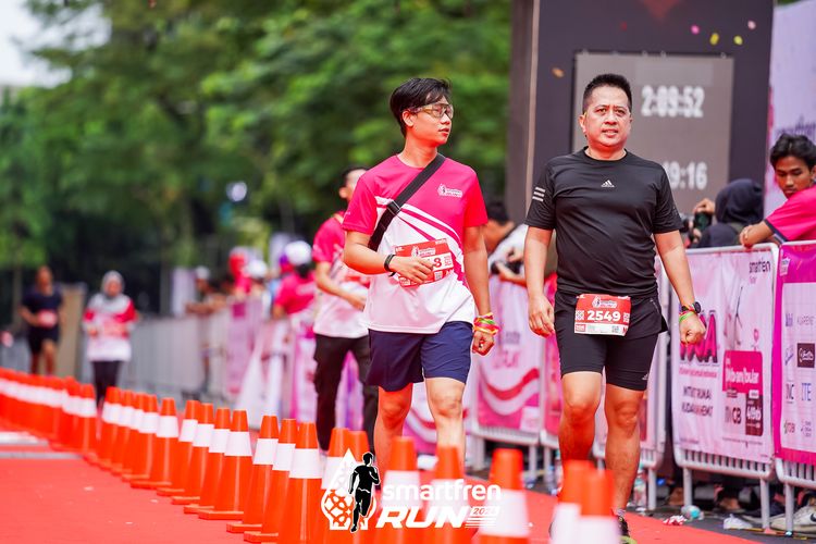 Race photo from Smartfren Run 2024