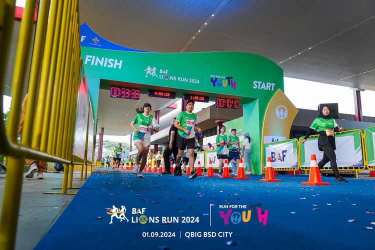 Race photo from BAF LIONS RUN 2024