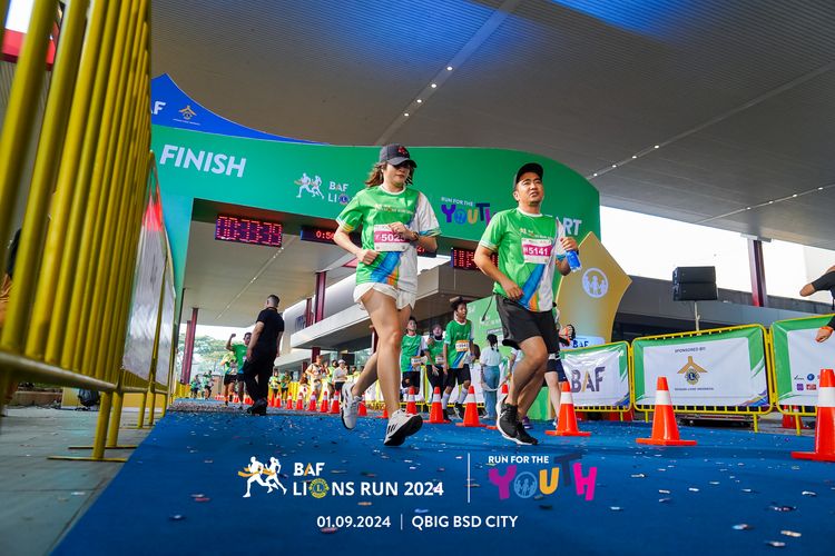 Race photo from BAF LIONS RUN 2024