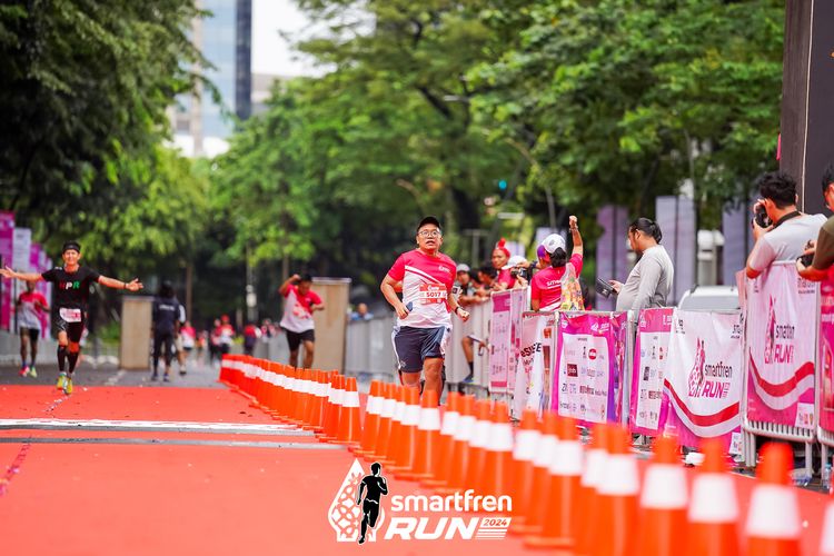 Race photo from Smartfren Run 2024