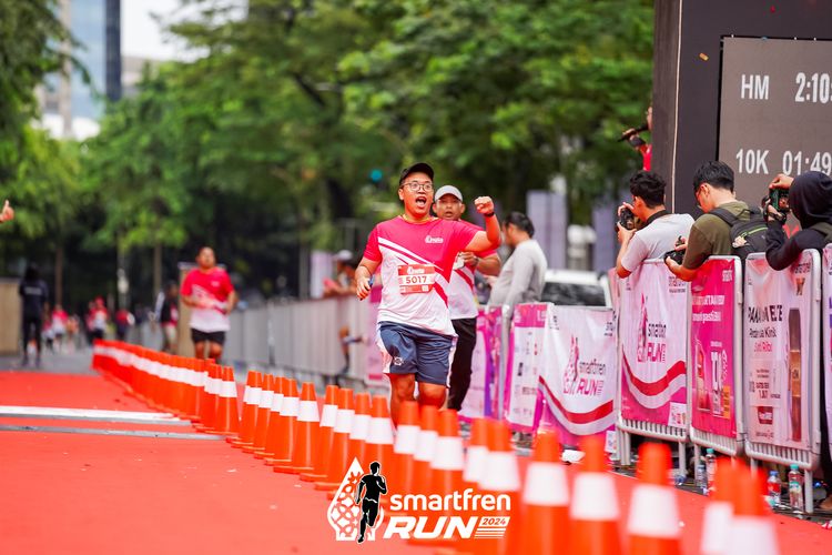 Race photo from Smartfren Run 2024