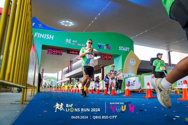 Race photo from BAF LIONS RUN 2024