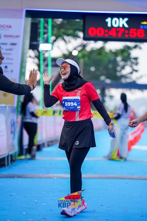 Race photo from CISANGKAN KBP CITY RUN 2025