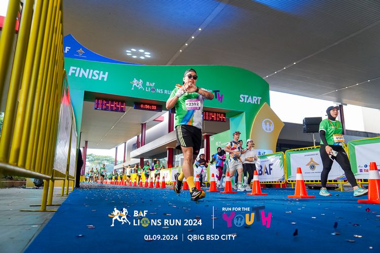 Race photo from BAF LIONS RUN 2024