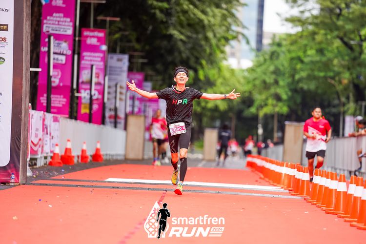 Race photo from Smartfren Run 2024