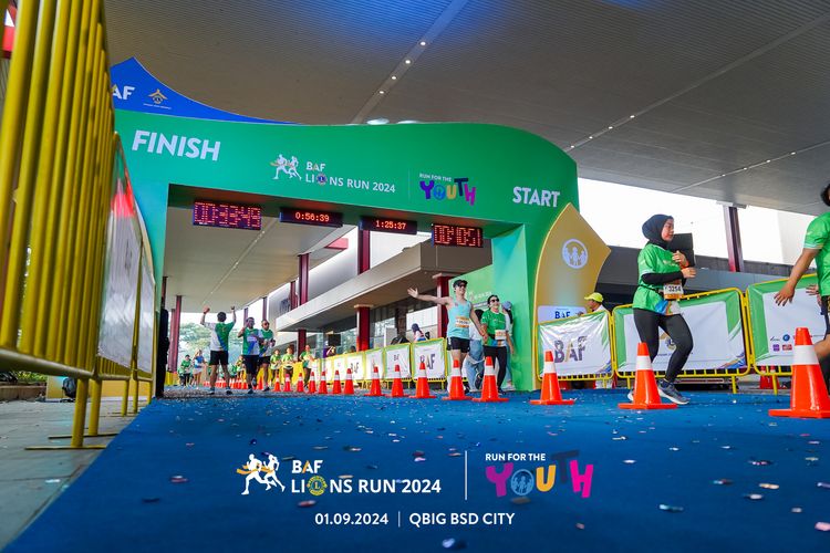 Race photo from BAF LIONS RUN 2024