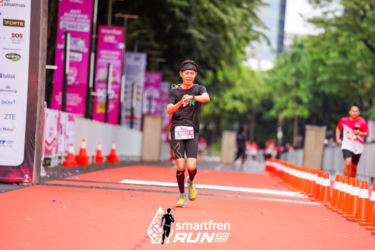 Race photo from Smartfren Run 2024