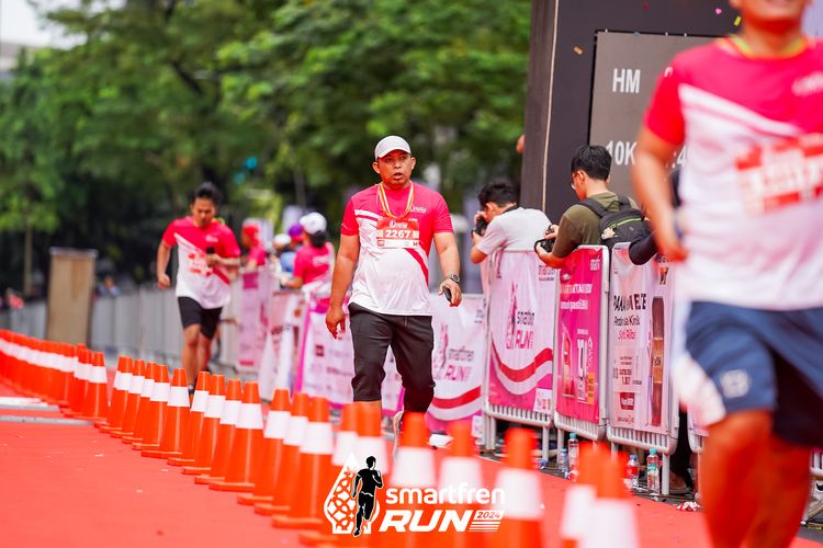 Race photo from Smartfren Run 2024