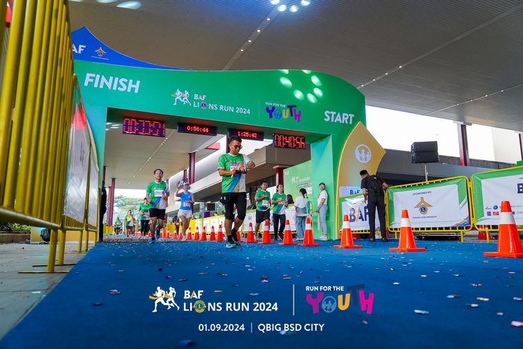 Race photo from BAF LIONS RUN 2024