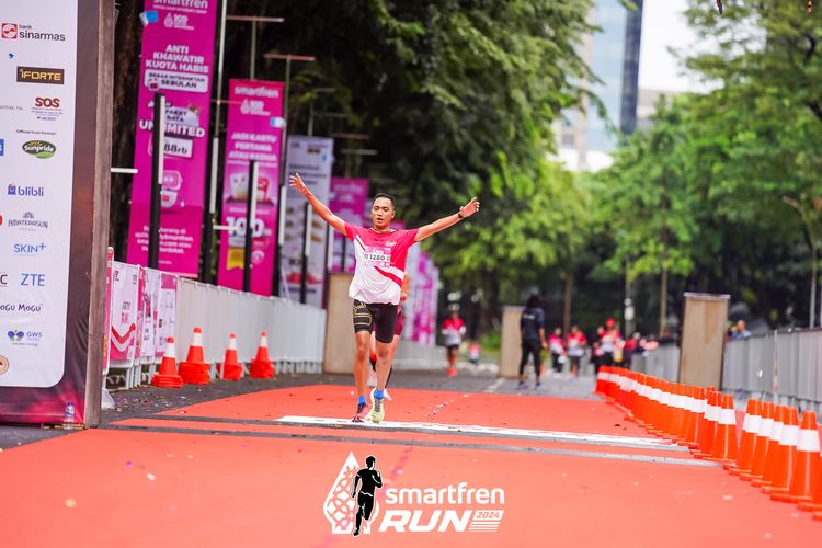 Race photo from Smartfren Run 2024