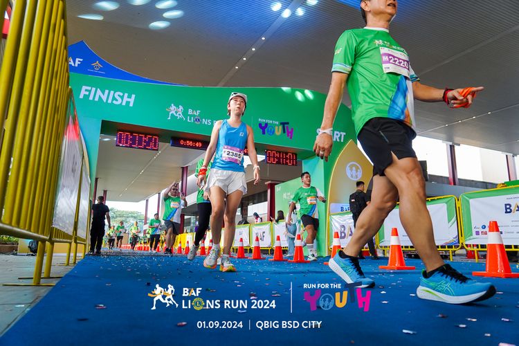 Race photo from BAF LIONS RUN 2024