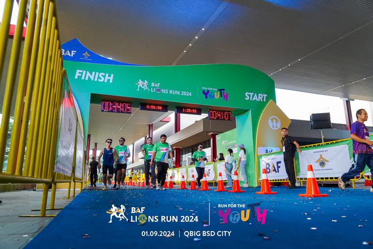 Race photo from BAF LIONS RUN 2024