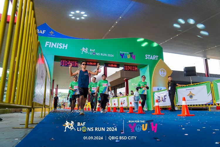 Race photo from BAF LIONS RUN 2024