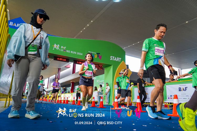 Race photo from BAF LIONS RUN 2024