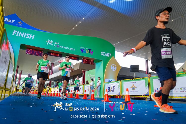 Race photo from BAF LIONS RUN 2024