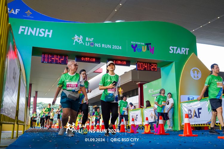Race photo from BAF LIONS RUN 2024