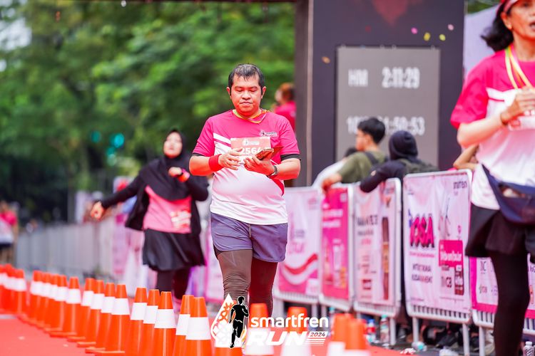 Race photo from Smartfren Run 2024