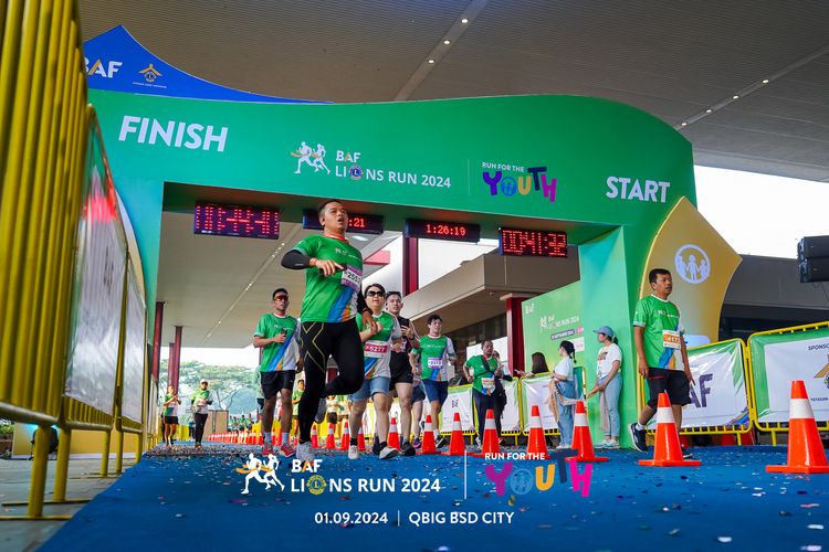 Race photo from BAF LIONS RUN 2024