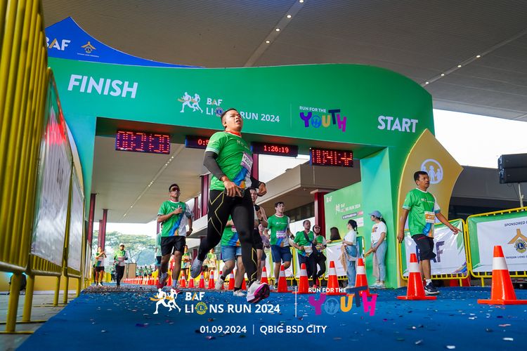 Race photo from BAF LIONS RUN 2024