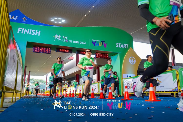 Race photo from BAF LIONS RUN 2024