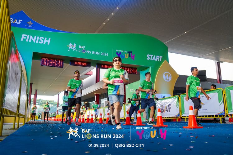 Race photo from BAF LIONS RUN 2024