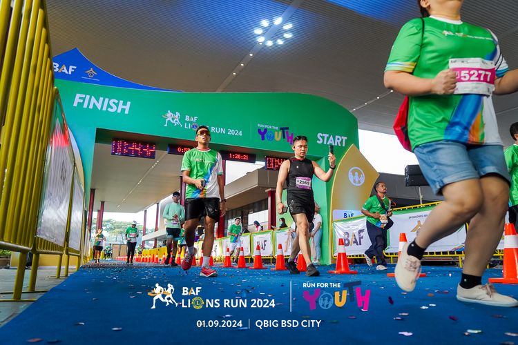 Race photo from BAF LIONS RUN 2024