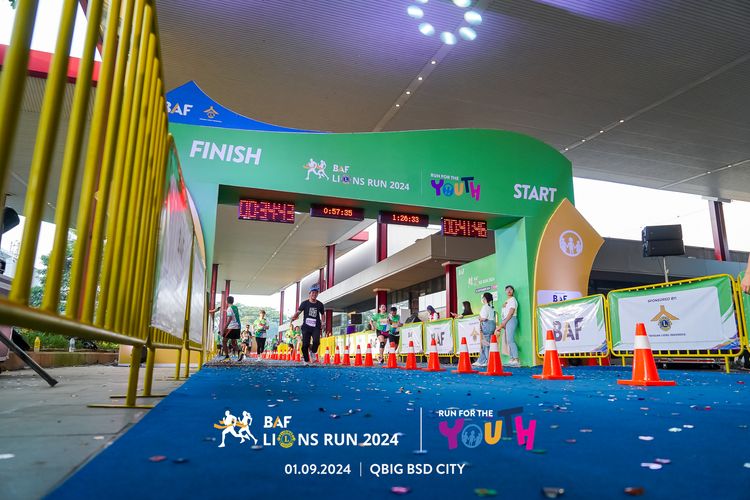 Race photo from BAF LIONS RUN 2024
