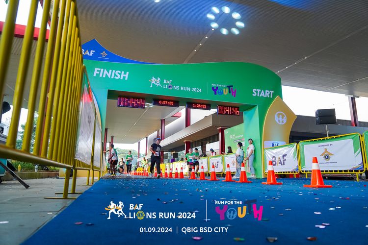 Race photo from BAF LIONS RUN 2024