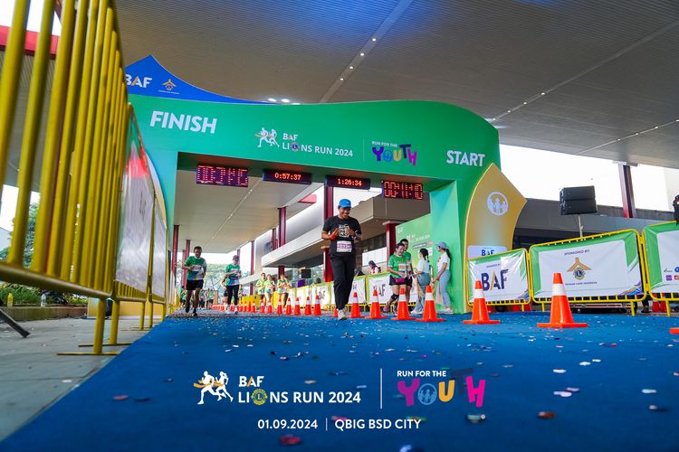 Race photo from BAF LIONS RUN 2024