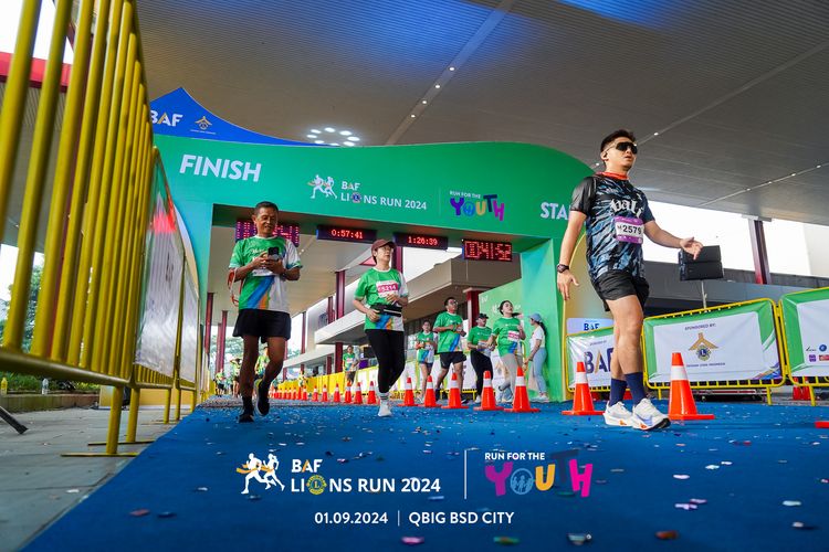 Race photo from BAF LIONS RUN 2024