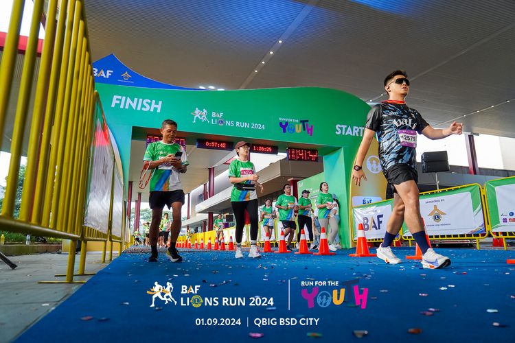 Race photo from BAF LIONS RUN 2024