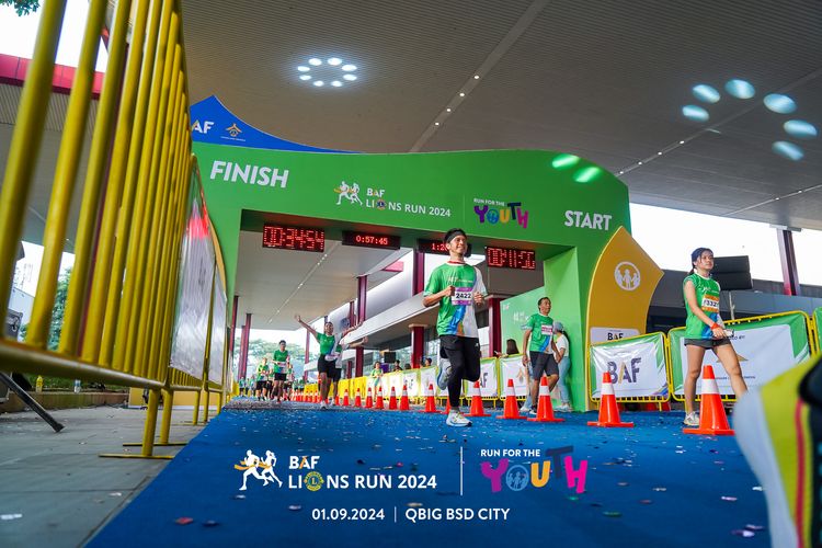 Race photo from BAF LIONS RUN 2024
