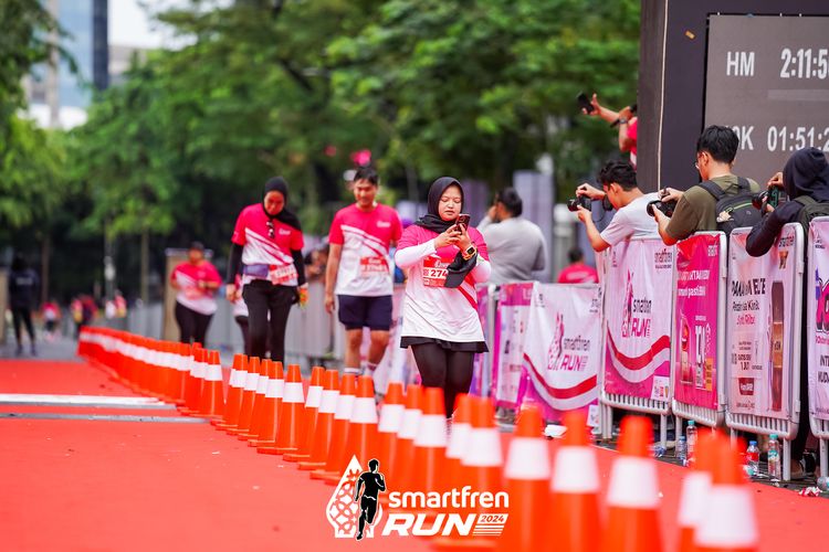 Race photo from Smartfren Run 2024