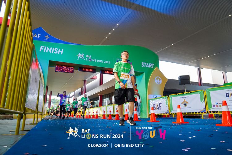 Race photo from BAF LIONS RUN 2024