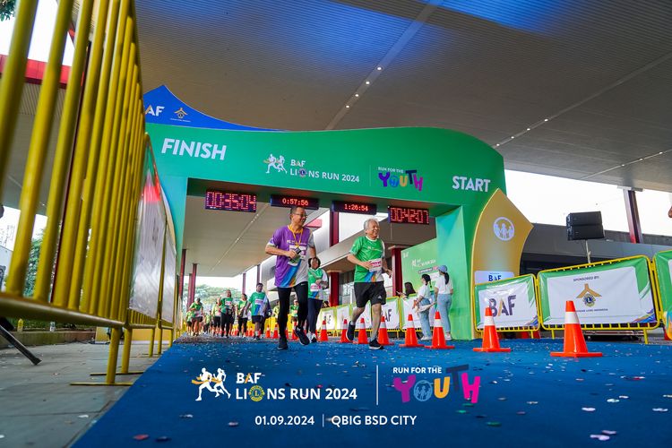 Race photo from BAF LIONS RUN 2024