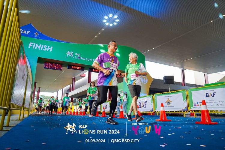 Race photo from BAF LIONS RUN 2024