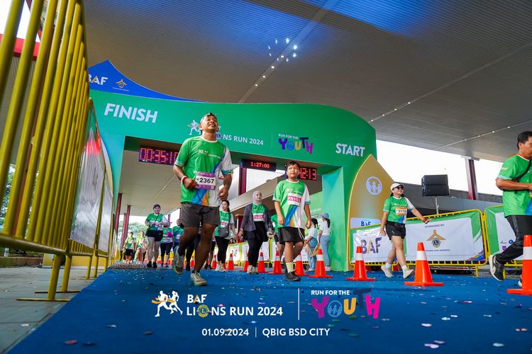 Race photo from BAF LIONS RUN 2024