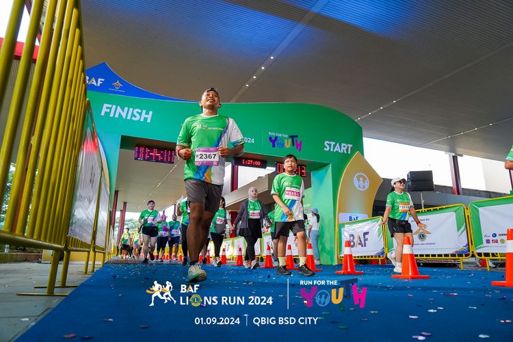 Race photo from BAF LIONS RUN 2024