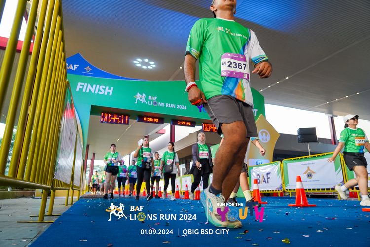Race photo from BAF LIONS RUN 2024