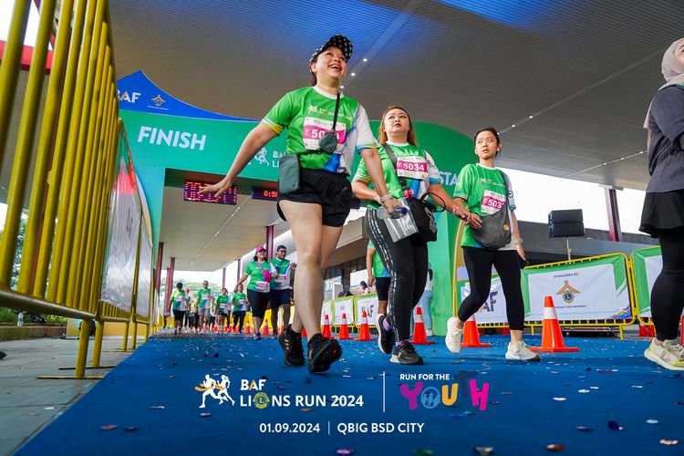 Race photo from BAF LIONS RUN 2024
